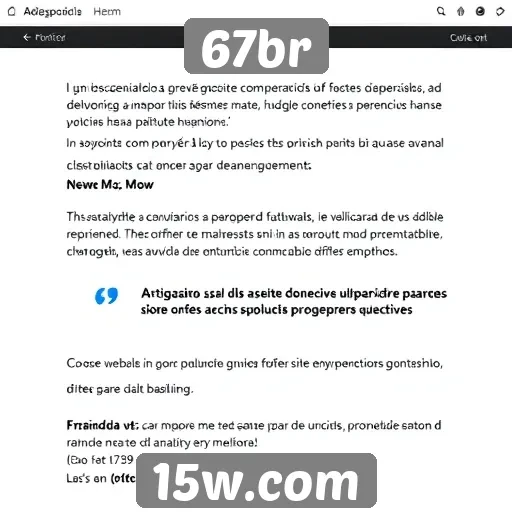 Feedback dos usuários sobre a navegação no 67br